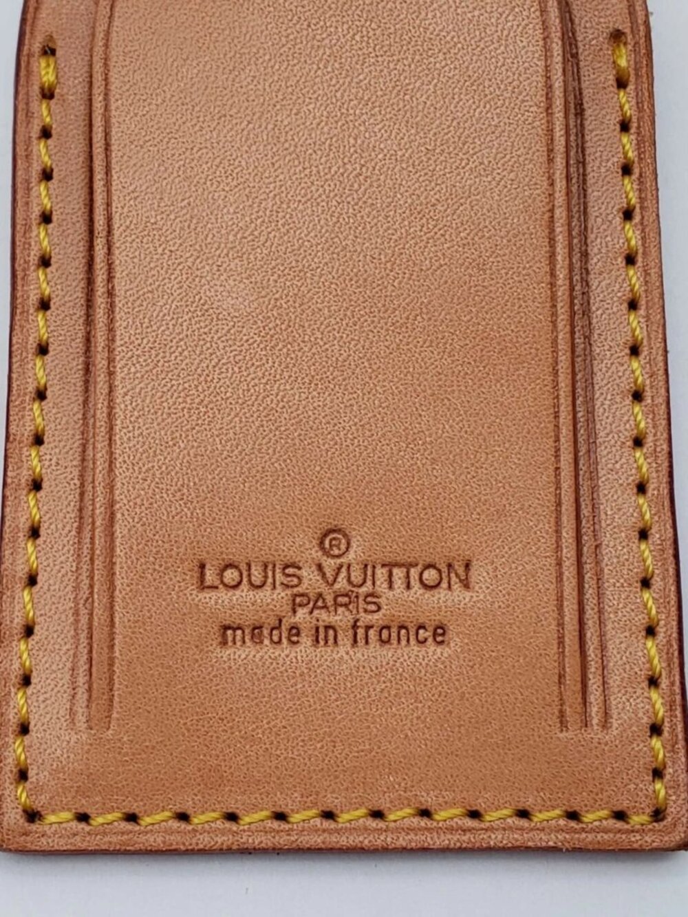 100% Authentic Louis Vuitton Name Tag / Luggage Tag with Gold Padlock - Picture 9 of 11